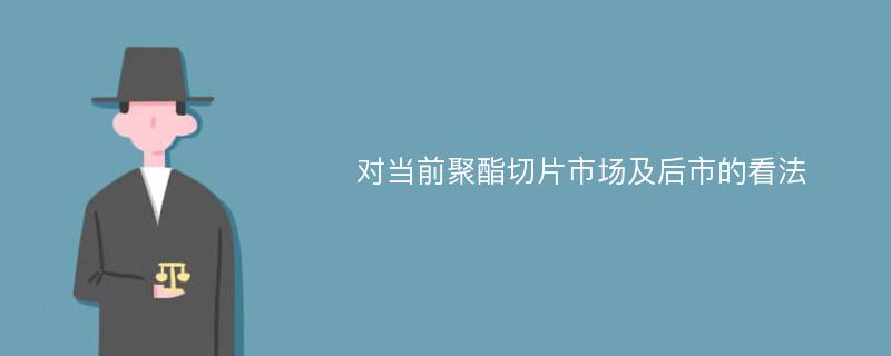 对当前聚酯切片市场及后市的看法