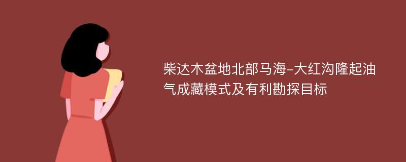 柴达木盆地北部马海-大红沟隆起油气成藏模式及有利勘探目标