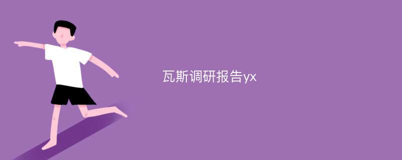 瓦斯调研报告yx